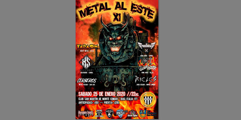 Se viene “Metal al este” el festival de Rock de Monte Comán