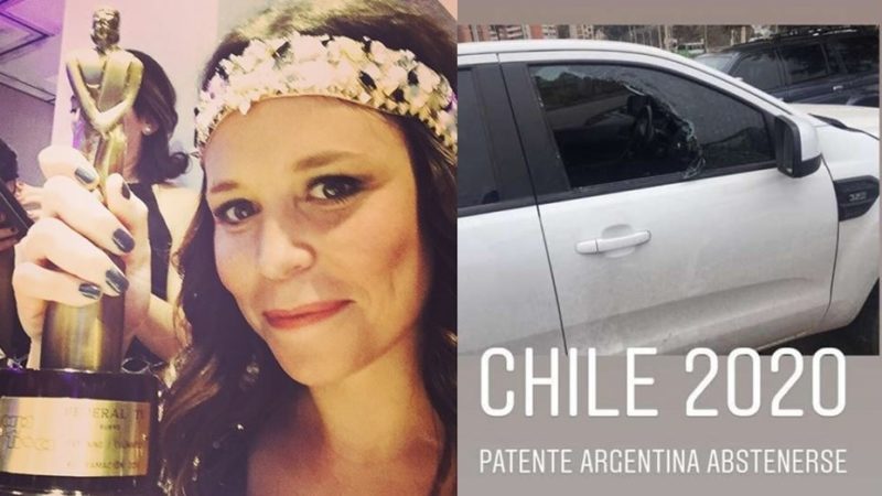 Le rompieron el auto a una periodista gastronómica mendocina en Chile: «No vengan»