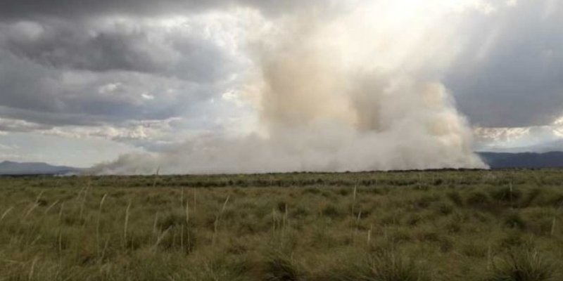 Malargüe en alerta por un incendio