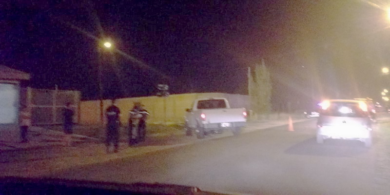 Colisionaron una camioneta y una moto en Las Vírgenes