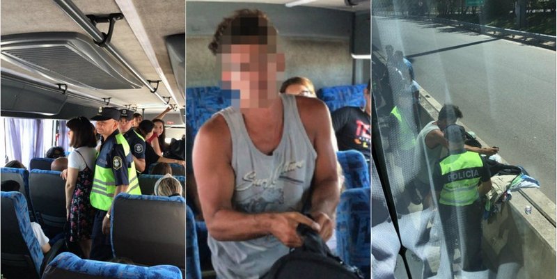 Detuvieron a un presunto pedófilo en un colectivo mientras grababa a una nena