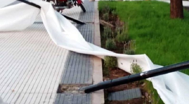 Vándalos causaron destrozos en el nuevo Paseo de Avenida Rawson