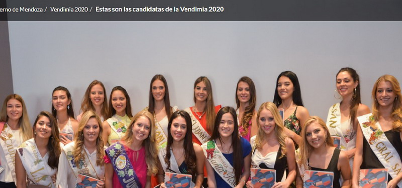Estas son las candidatas de la Vendimia 2020