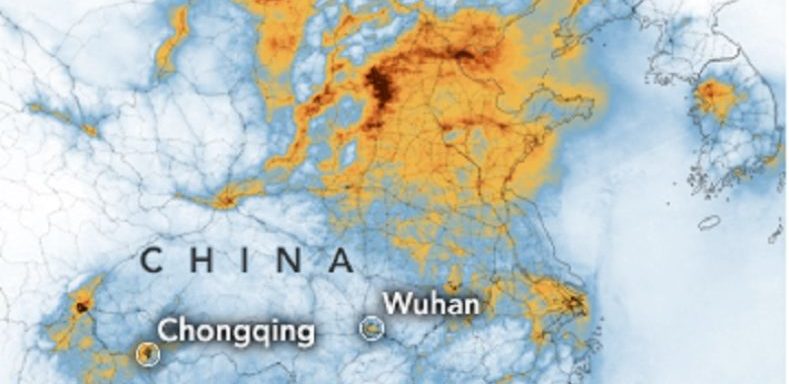 Coronavirus: sorprendente caída de la contaminación del aire en China desde el inicio de la crisis