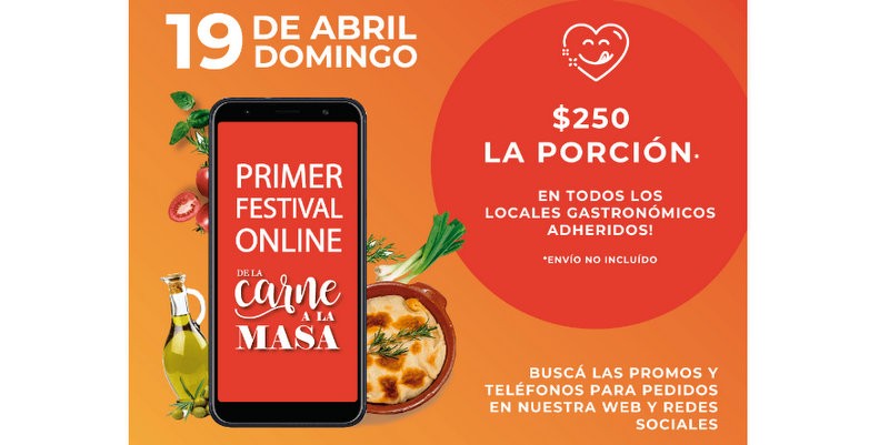 La Carne a la Masa es la protagonista del Primer Festival Gastronómico Online