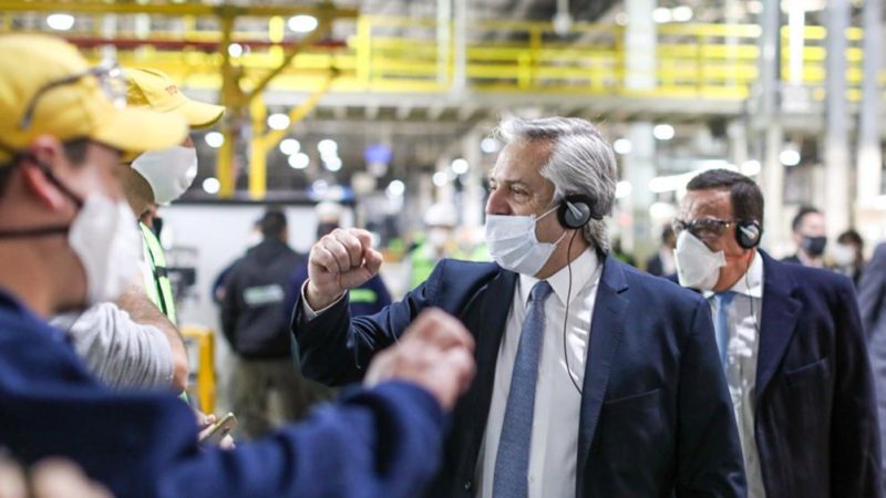 Alberto Fernández: «El país entero se está poniendo de pie y está empezando a producir»