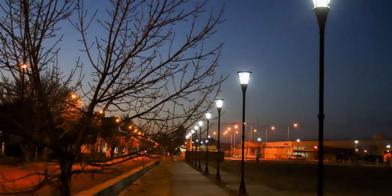 Se instalan nuevas luces led en avenidas, bulevares y plazas de San Rafael