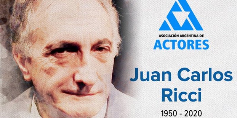 Murió Juan Carlos Ricci, recordado actor de “Los Simuladores”