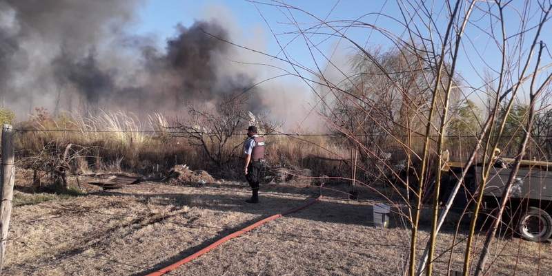 Se registraron 8 focos de incendio en San Rafael este domingo