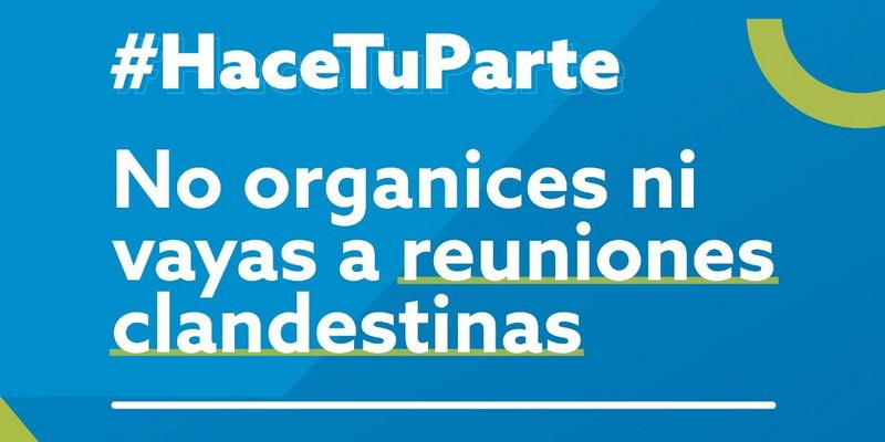 «Hacé tu Parte», campaña para desalentar reuniones privadas el día del estudiante