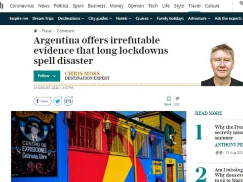 «Un desastre»: feroz crítica de un diario europeo a la cuarentena argentina