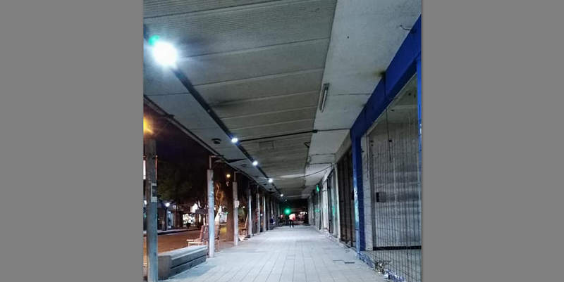 Nuevas luminarias en la antigua terminal