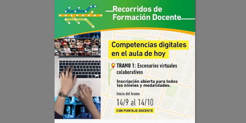 Últimos días para inscribirse en los recorridos de formación docente