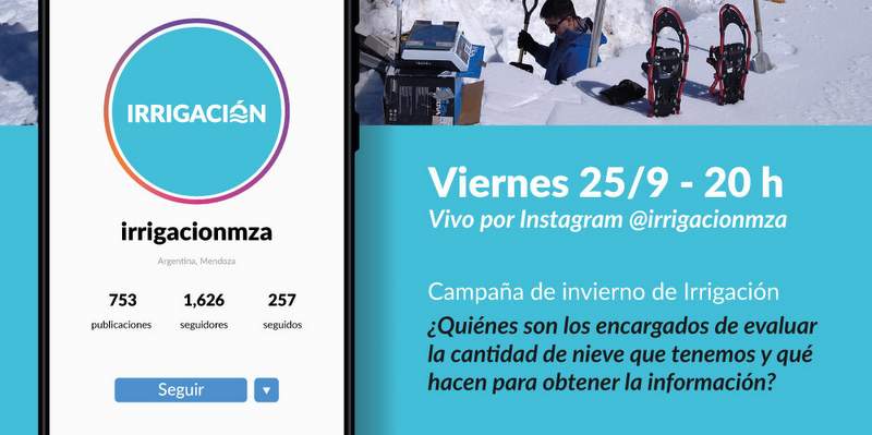 Sumate a la charla en vivo: “Campaña de invierno de Irrigación”