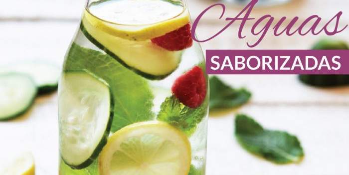 Aguas saborizadas caseras, llenas de vitaminas y con frutas frescas