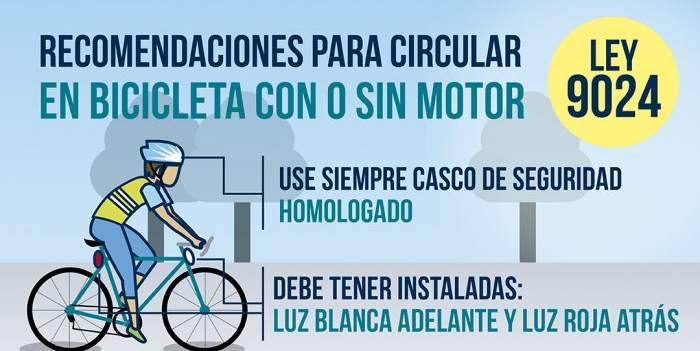 Recomendaciones viales para circular en bicicleta