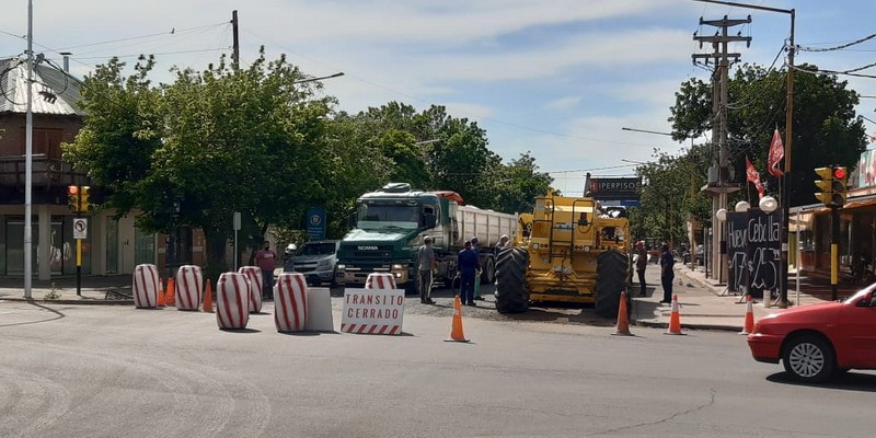 Precaución: comenzaron las obras en avenida Sarmiento