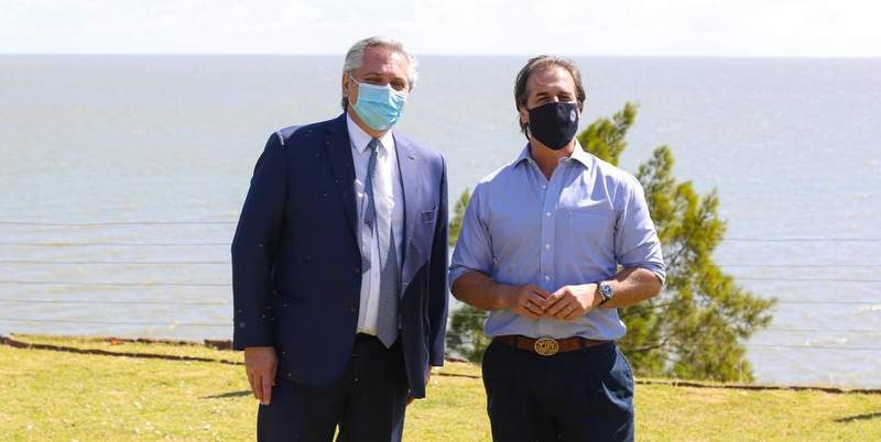 «Fue una buena reunión»: Alberto Fernández compartió un asado que hizo Lacalle Pou