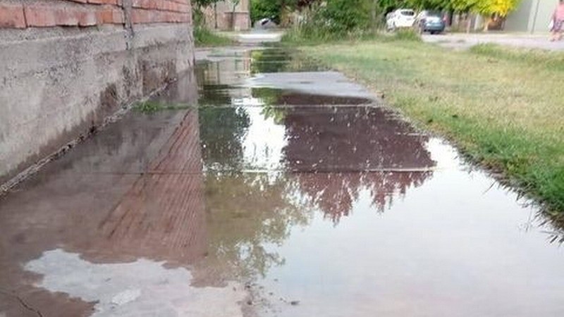Vecinos denuncian una gran fuga de agua