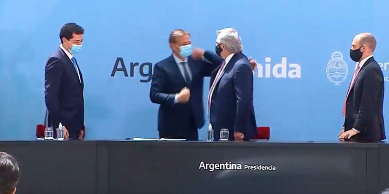 Rodolfo Suarez ya firmó el Consenso Fiscal con Alberto Fernández