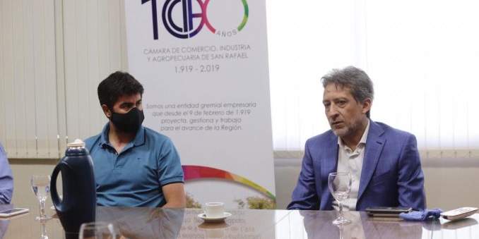 El subsecretario de Trabajo se reunió con representantes del sector comercial, industrial y agropecuario de San Rafael