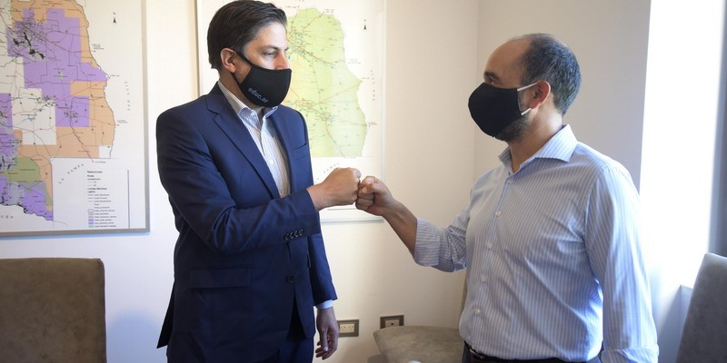 Thomas y Trotta avanzaron en el objetivo de comenzar las clases con presencialidad