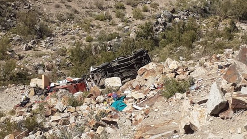 Trágico accidente en los caracoles de El Nihuil