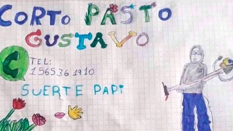 «Suerte papi»: tiene 9 años, le hizo un dibujo para ayudarlo y fue un éxito