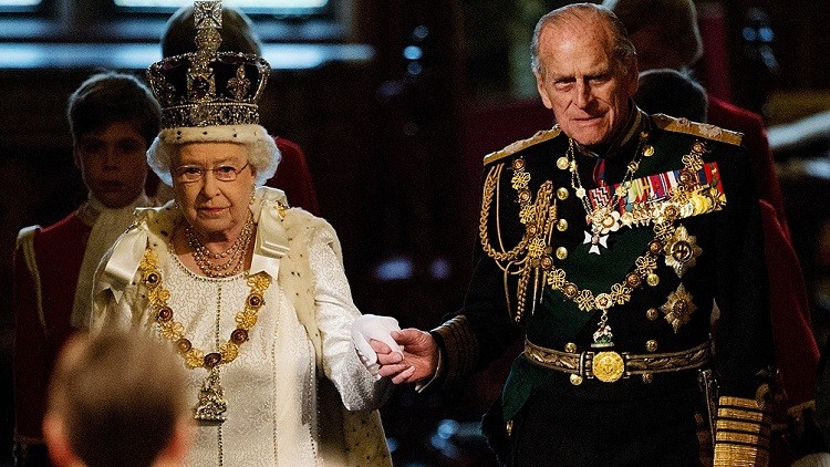 La reina Isabel II encabeza en Windsor el funeral del duque de Edimburgo