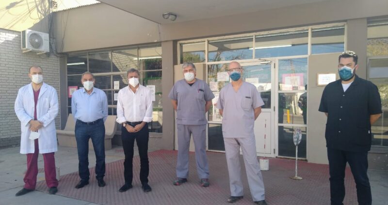 Funcionarios provinciales visitaron el Hospital Enfermeros Argentinos