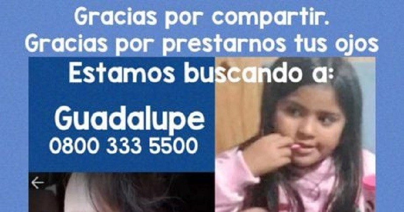 MISSING CHILDREN agregó una nueva foto de Guadalupe Lucero con un detalle inconfundible para encontrarla