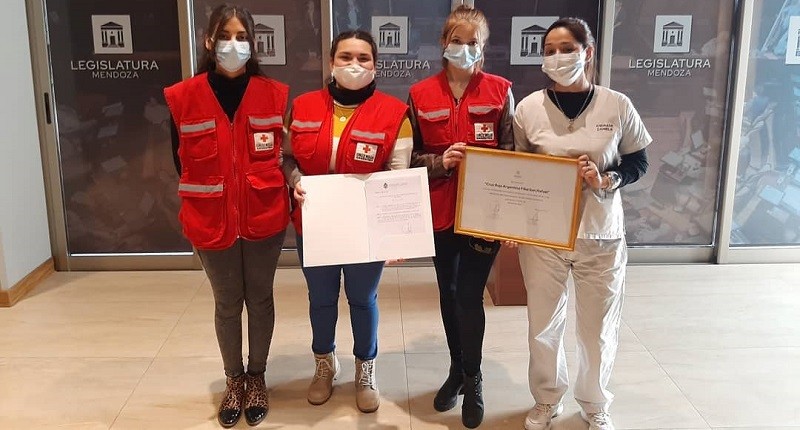 Voluntarios de la Cruz Roja fueron reconocidos por el HCD y por la Legislatura