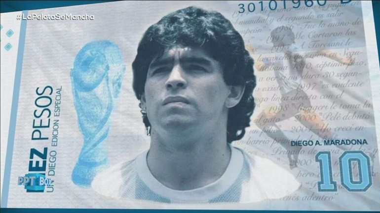 Un negocio millonario: Matías Morla se asoció con un empresario para venderle al Estado un billete de Maradona