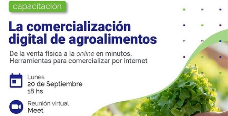 Capacitación sobre comercialización de agroalimentos por internet