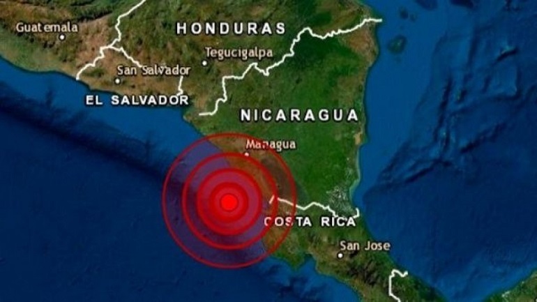 Reportaron un sismo de magnitud 6,1 en Nicaragua