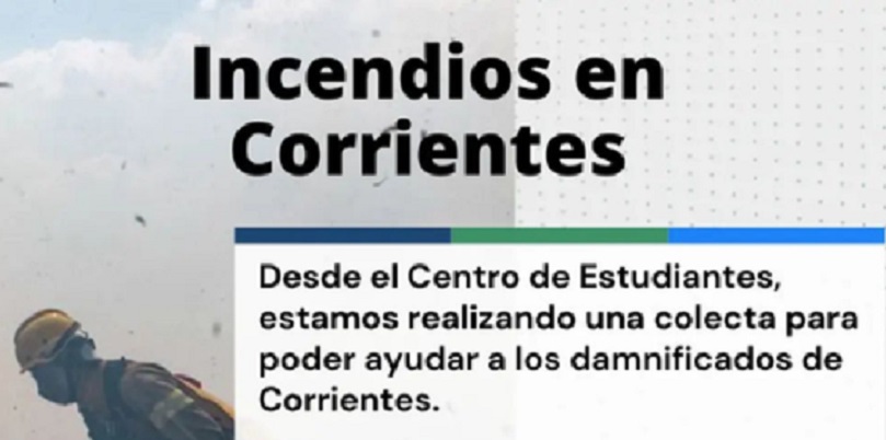 Alumnos de la UTN juntan donaciones para los afectados en Corrientes