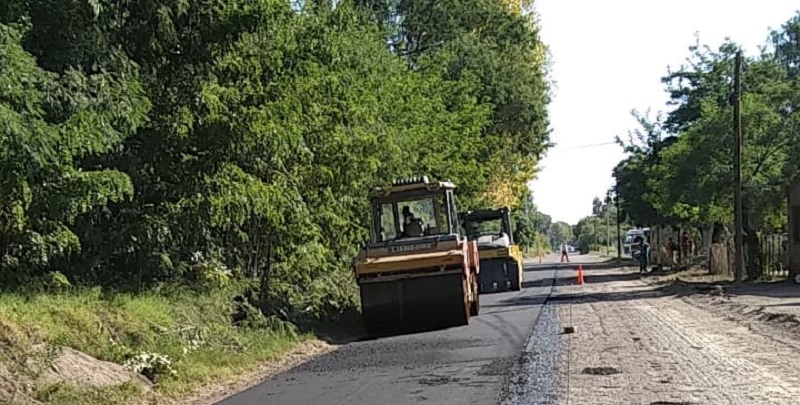 El municipio asfaltó en Real del Padre un tramo de la calle provincial Río Negro