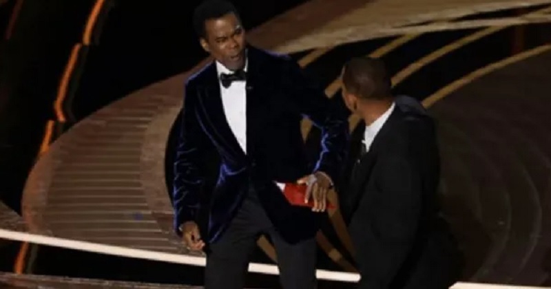 Will Smith golpeó a Chris Rock durante la gala de los Premios Oscar
