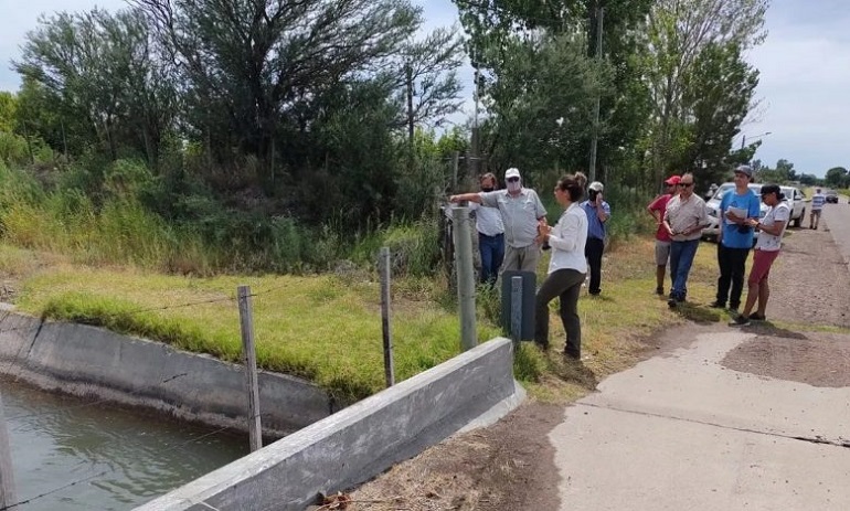 Atuel; colocan medidores de caudal y buscan avanzar con obras