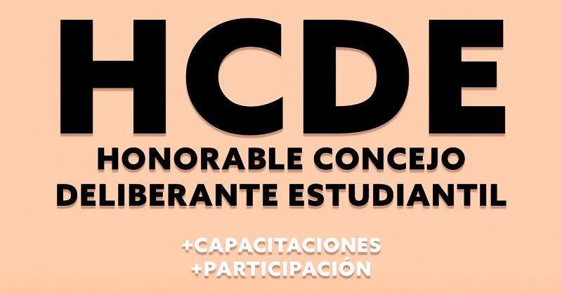 Vuelve el Concejo Estudiantil, podés anotarte hasta el viernes