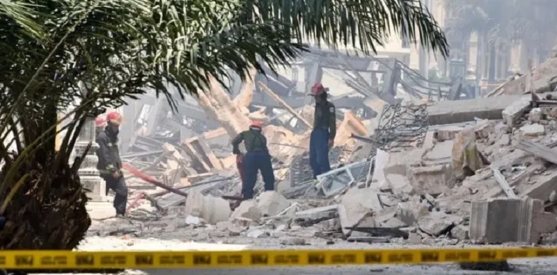 Cuba: 13 desaparecidos y 8 muertos confirmados tras la explosión en un hotel céntrico de La Habana