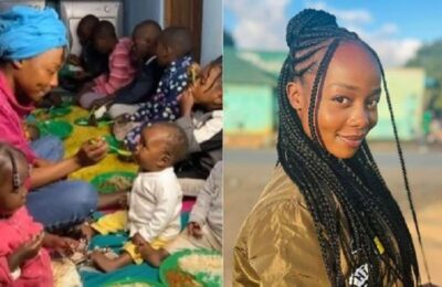 La historia de Tusayiwe: tiene 23 años, sus padres la abandonaron y es “mamá” de 34 nenes