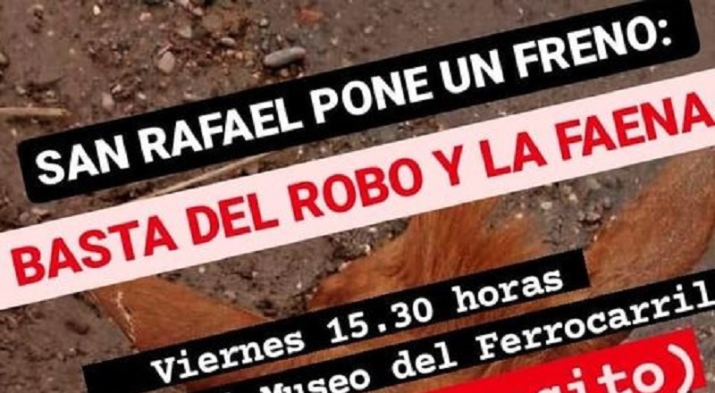 Movilización en contra del robo y la faena de caballos