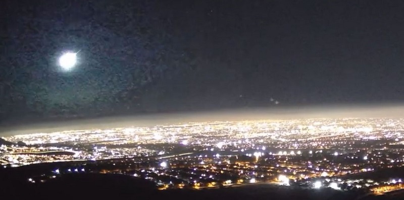 Cayó un meteorito en la Cordillera