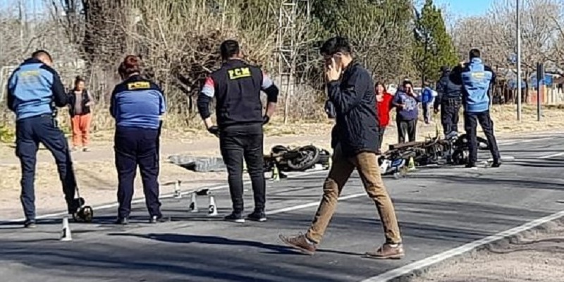 Víctima fatal en choque entre dos motos