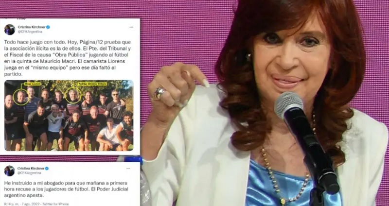 Cristina Kirchner denunció que juez y fiscal «juegan en el mismo equipo»: «El Poder Judicial apesta»