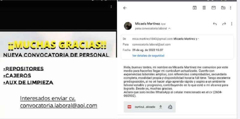 ¡Atención Ofertas laborales! Son estafas