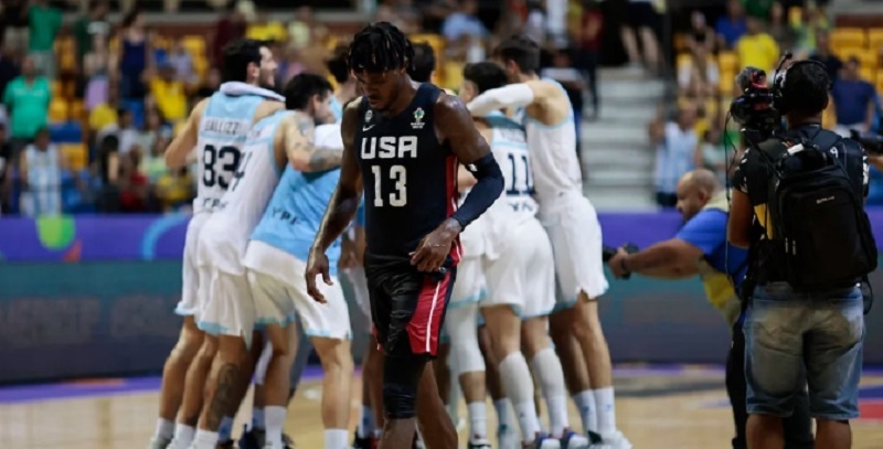 La selección argentina de básquet venció 82-73 a Estados Unidos y jugará la final de la Americup