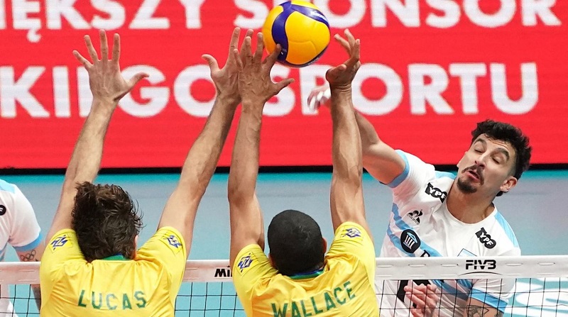 Argentina perdió ante Brasil y quedó eliminada del Mundial de vóley