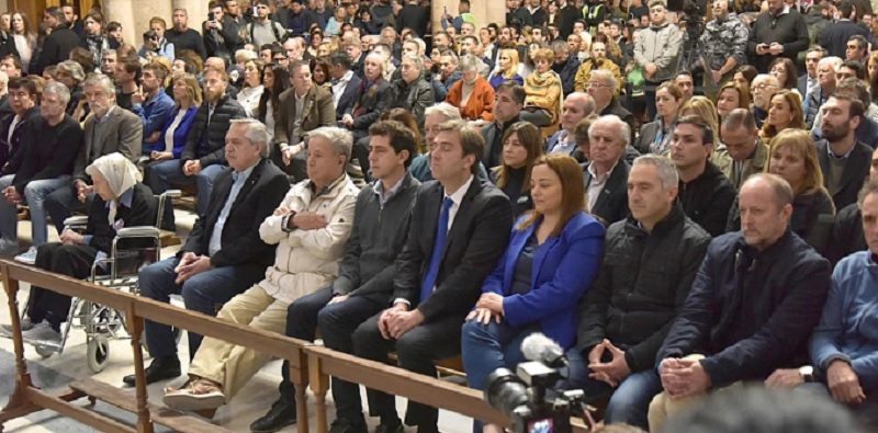 La Misa por la Paz materializó la unidad plena del Frente de Todos y confirmó la distancia con la oposición